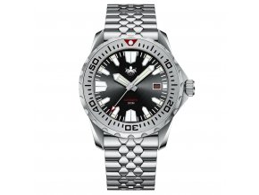 Phoibos Watch  300M Kraken PY033C Black&Silver