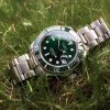 Tisell Watch Sub 9015 Green Date