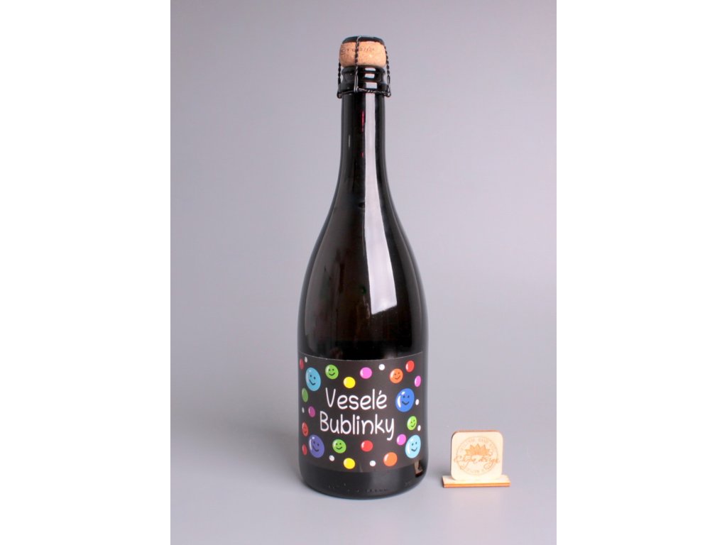 Sekt Charmat brut s etiketou - Veselé bublinky