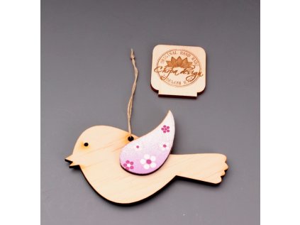 Ptáček  - růžový