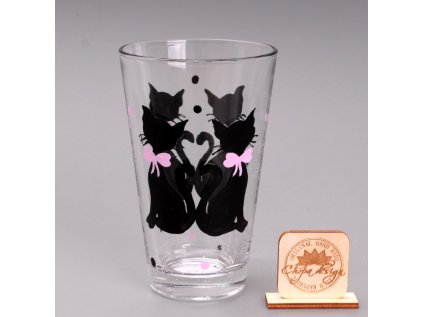 Longovka - kočky růžová mašle