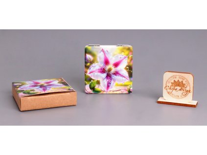 kapesní zrcátko - klematis