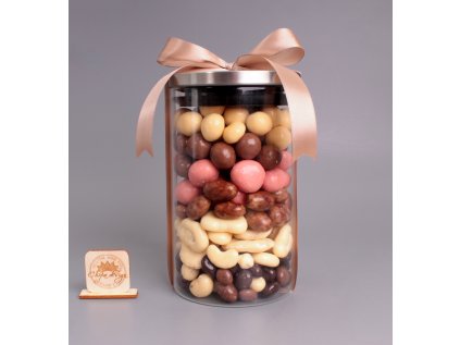 Dóza skleněná, velká - Fantazie 750g, sladká