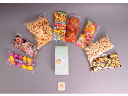 Velikonoční mlsný pytlík - Zajíček s košíčkem