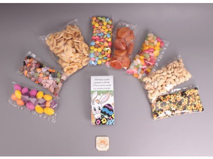 Velikonoční mlsný pytlík - Zajíček s vajíčky