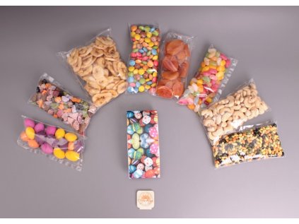 Velikonoční mlsný pytlík - Barevná vajíčka