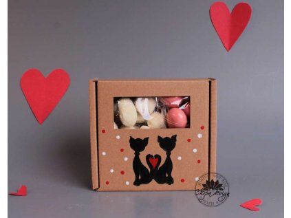 Mlsná krabička S - Srdce kočičky