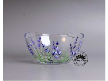 Skleněná miska - Levandule