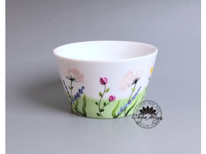 Porcelánová miska - Zelená louka