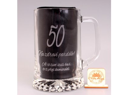 půllitr - gravírovaní na zakázku TEXT