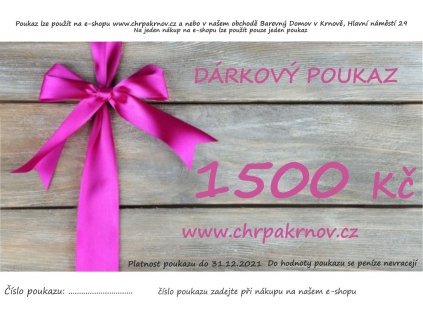 1500 darkovy poukaz