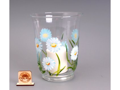 Svícen  velký - kopretiny