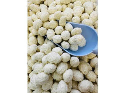 Mandle v bílé čokoládě a kokosu