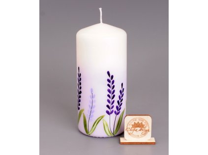 svíčka 15 cm - levandule