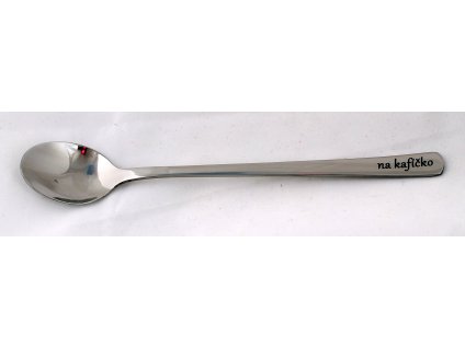 Nerezová lžička 17 cm - NA KAFÍČKO