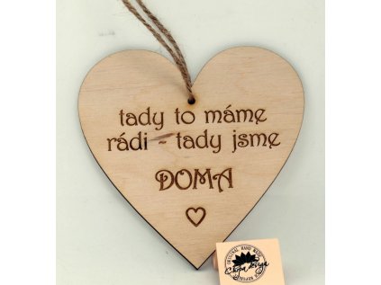 srdce Tady to máme rádi - tady jsme DOMA