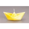 Svíčka lodička - malá - žlutá