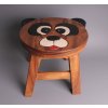 Dřevěná stolička - medvídek