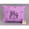 Pohankový polštář s levandulí -fialový, kočky