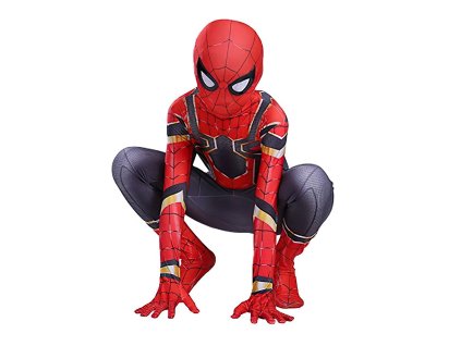 OPBH1818A detsky kostym superdina spiderman s maskou 110 122 m