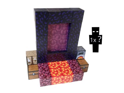 MSTB2096AA magneticka stavebnice minecraft portal 32ks