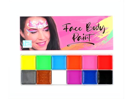 OPBH2313A detska sada sviticich barev na oblicej a telo 12 barev
