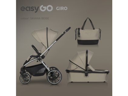 wozek dzieciecy easygo giro 2w1 savana beige