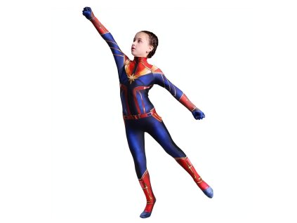 OPBH2365A detsky kostym superhrdinka captain marvel 122 134 l