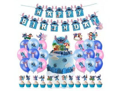 OPBH2369A velka narozeninova sada lilo a stitch 46ks