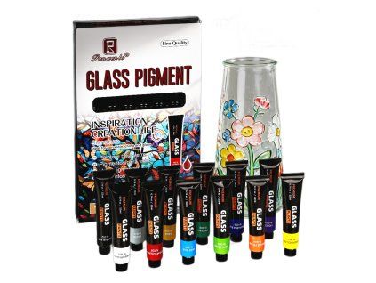 VPKO2497A velka sada barev na sklo pigment 12ks