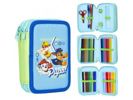 PEBH1295A skolni penal tripatrovy s naplni paw patrol pups