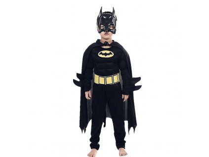 OPBH1360A detsky kostym svalnaty batman 112 128 L