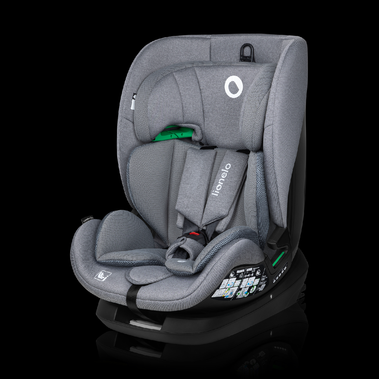 Levně Autosedačka Lionelo LAVENDER I-size 76-150 cm ISOFIX Barva: Grey Stone