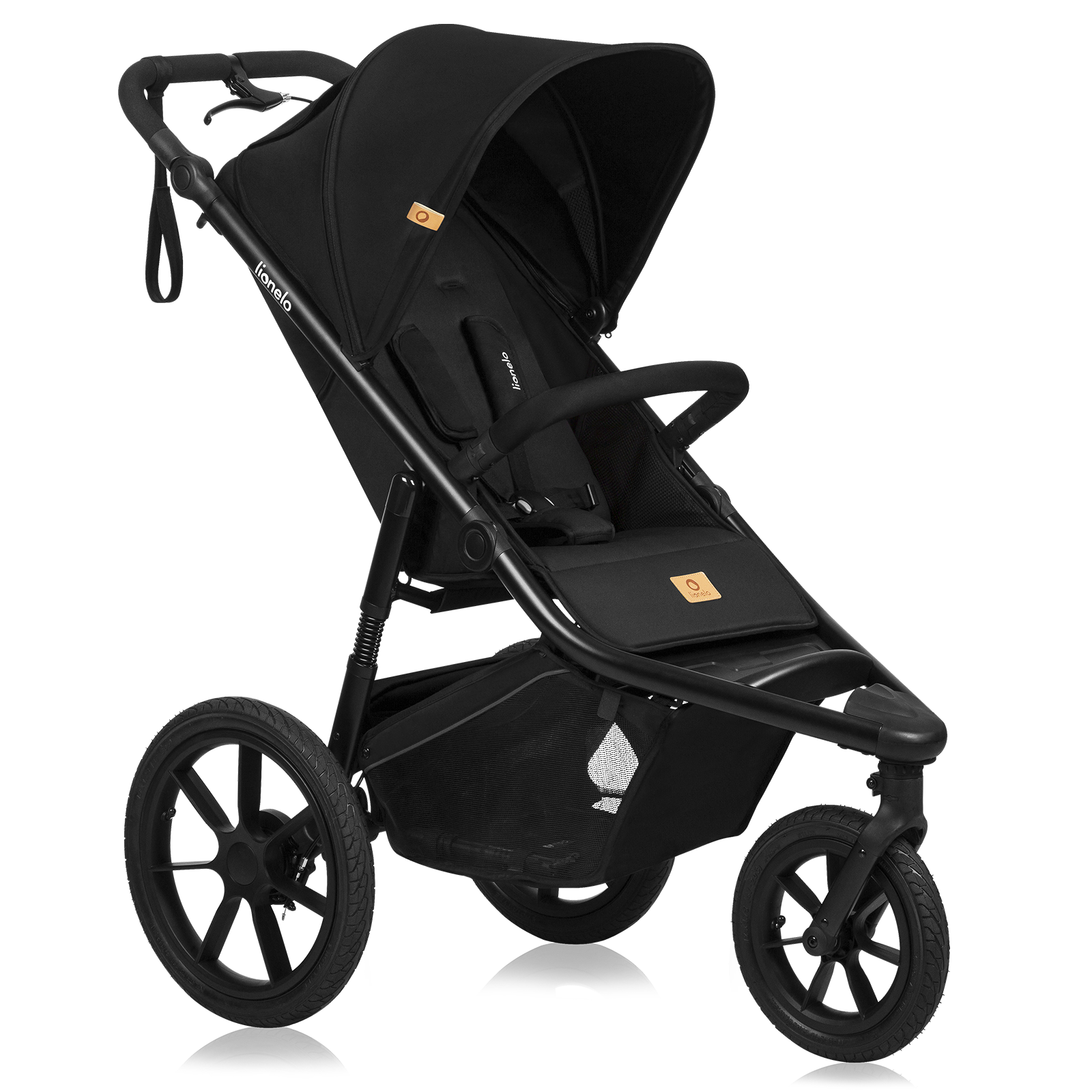 Levně Sportovní běžecký kočárek Lionelo AZURA Barva: Black Onyx