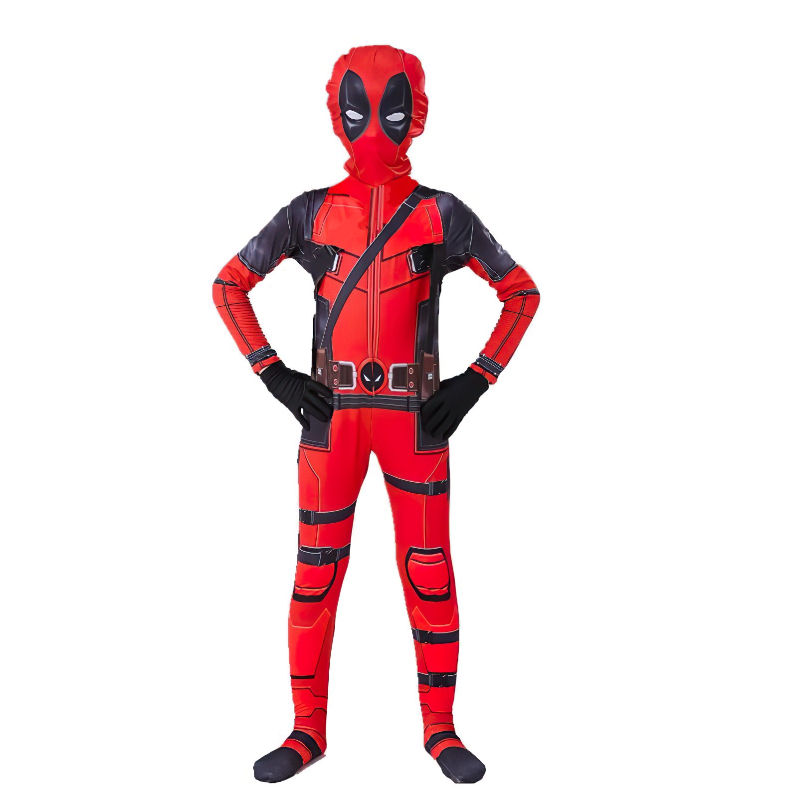 Levně FunCo Dětský kostým Deadpool s maskou 122-134 L