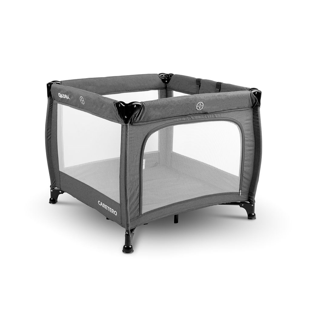 Levně Dětská skládací ohrádka CARETERO Quadra Barva: Graphite