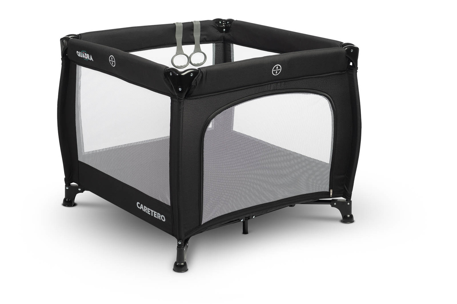 Levně Dětská skládací ohrádka CARETERO Quadra Barva: Black