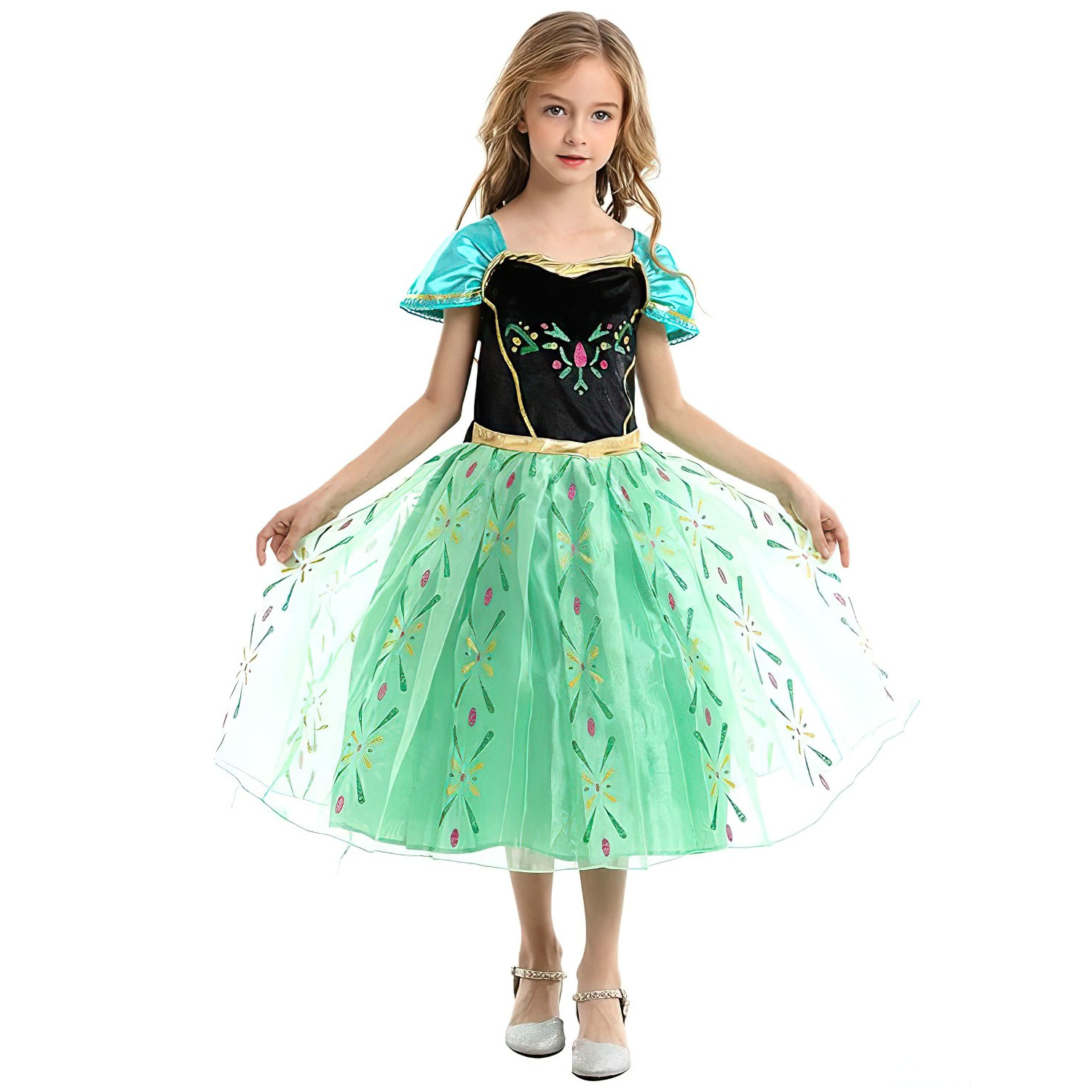 Levně FunCo Dětský kostým ANNA Frozen Premium 110-116 M