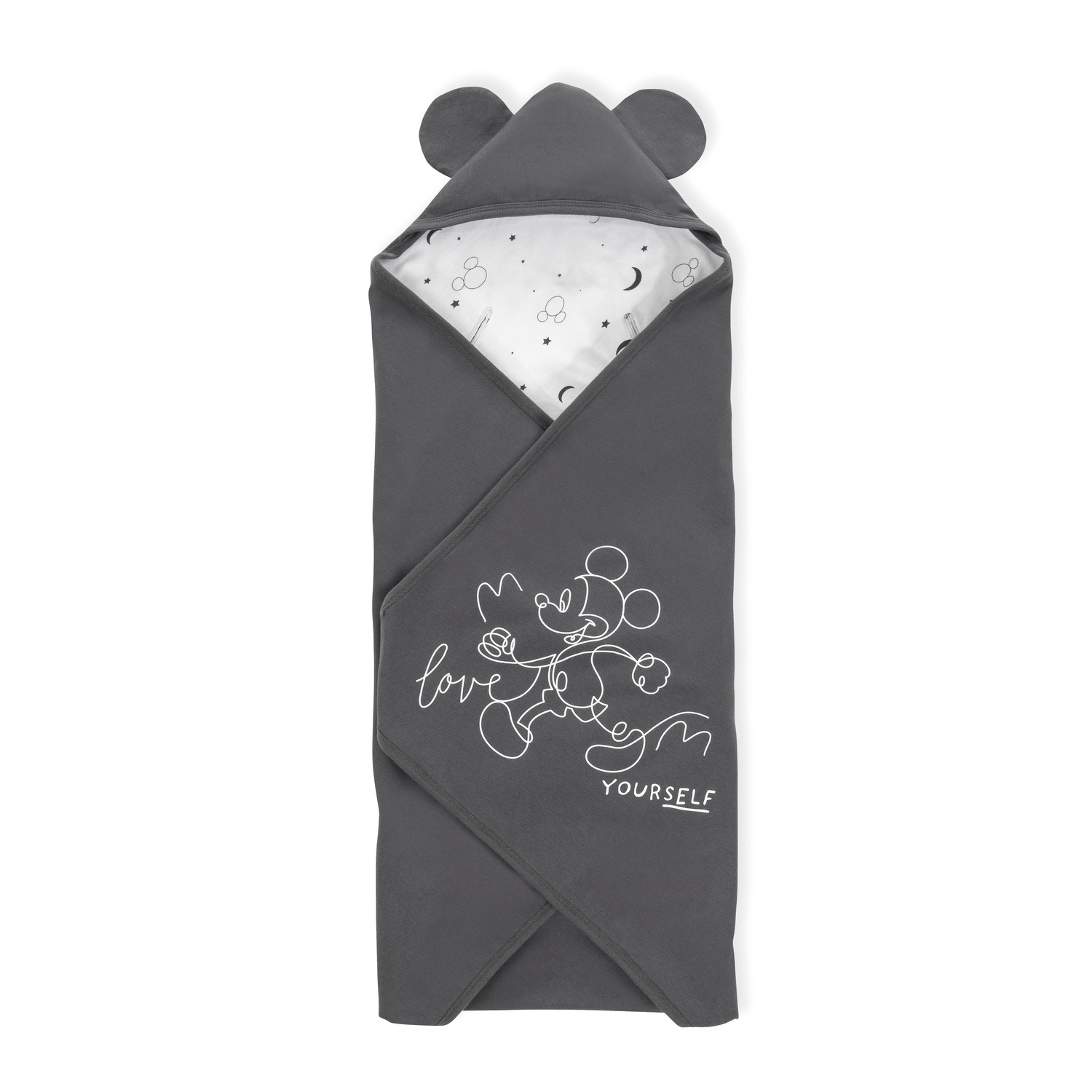 Levně Hauck Zavinovací deka do autosedačky a kočárku Snuggle Mickey Mouse Anthracite