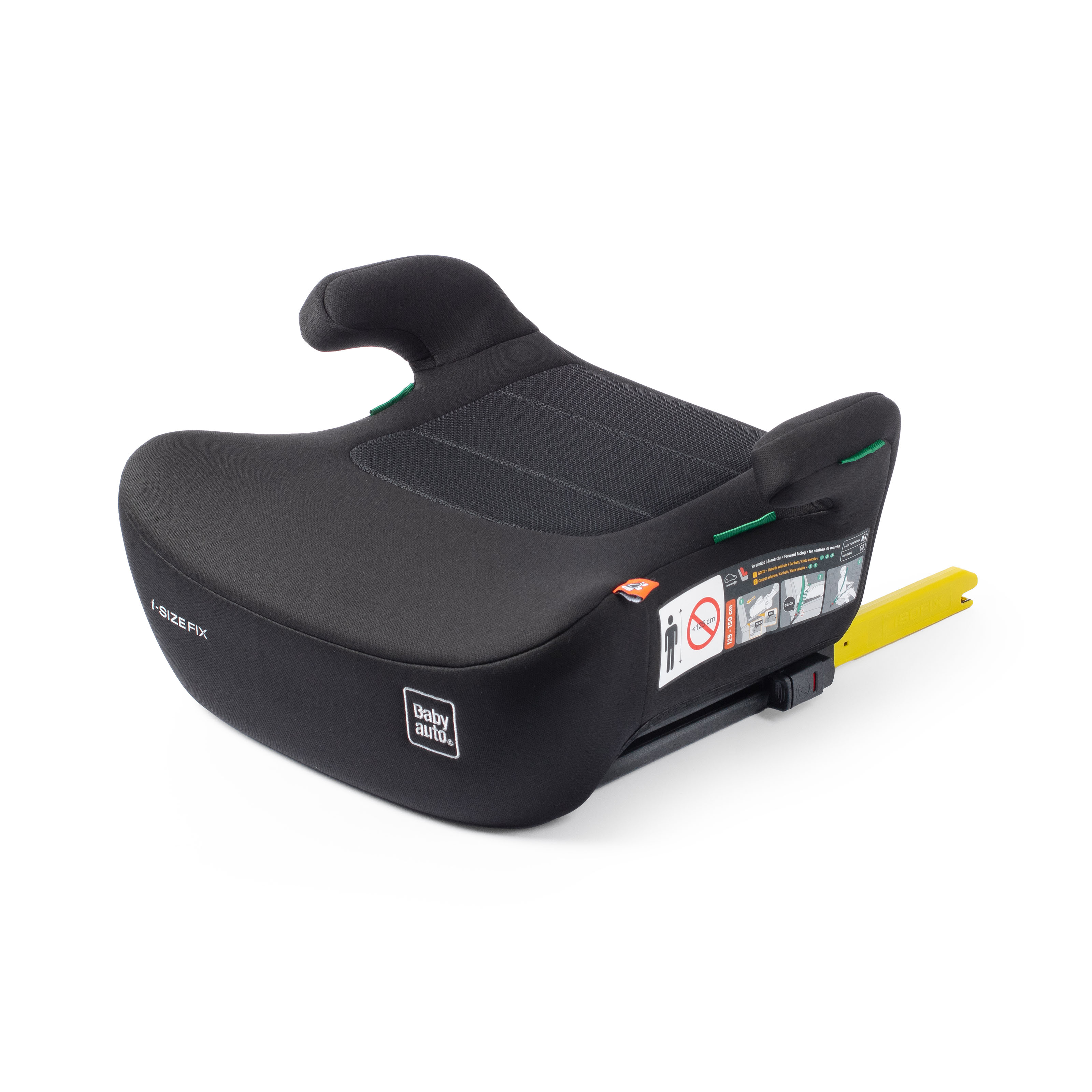 Levně BabyAuto GEKKO iFIX 125-150, podsedák velký, jet black