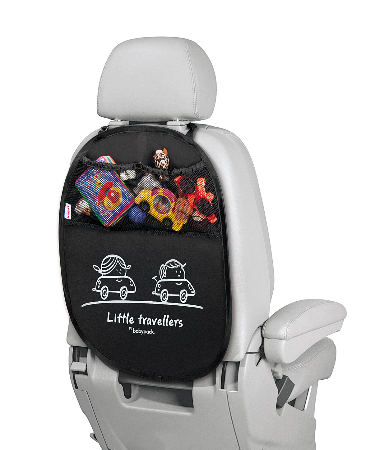 Levně Babypack Organizér/ochrana sedadla,černý _