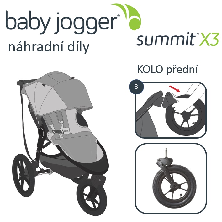 Levně Baby Jogger BabyJogger KOLO přední SUMMIT X3