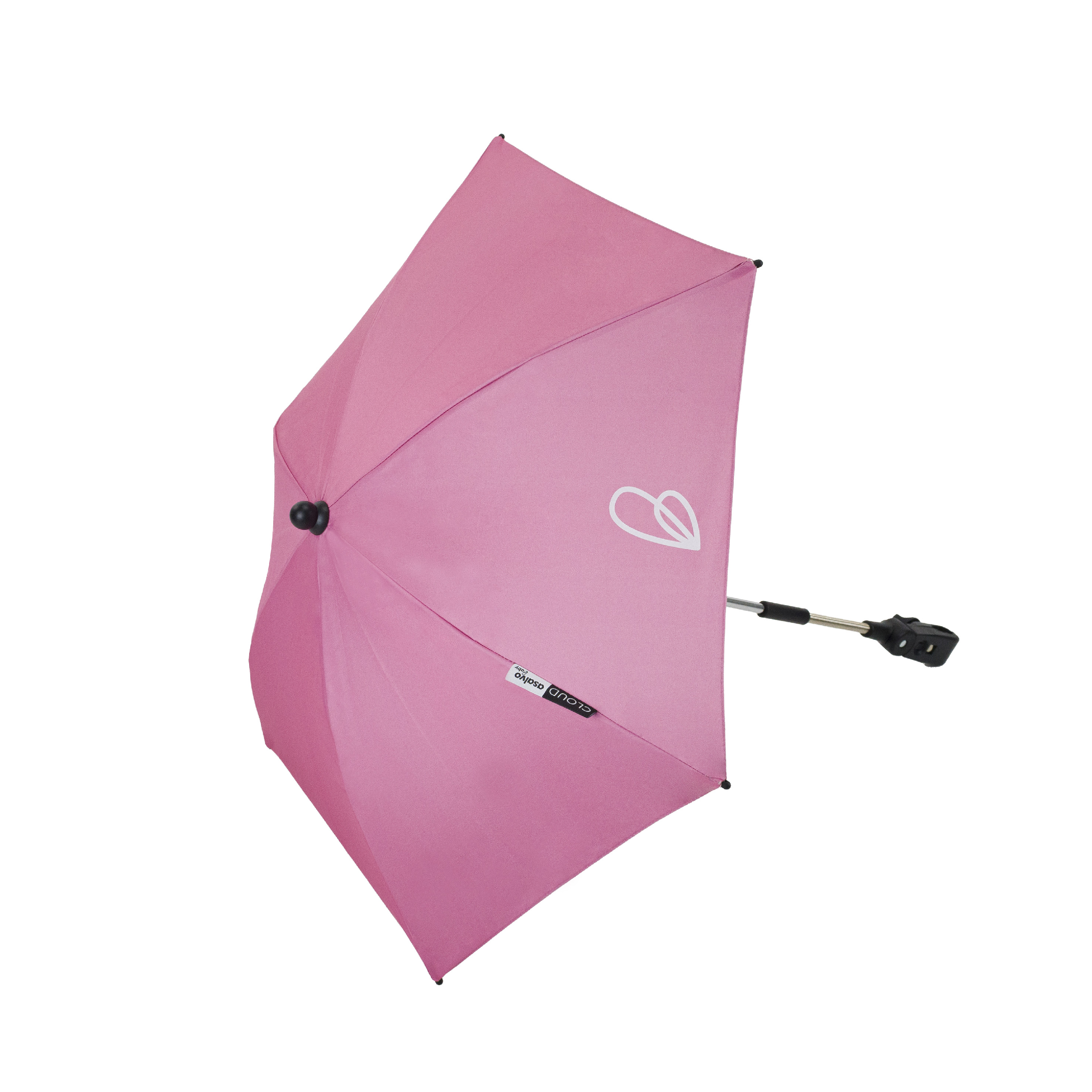 Levně Asalvo Slunečník na kočárek UV 50+, pink