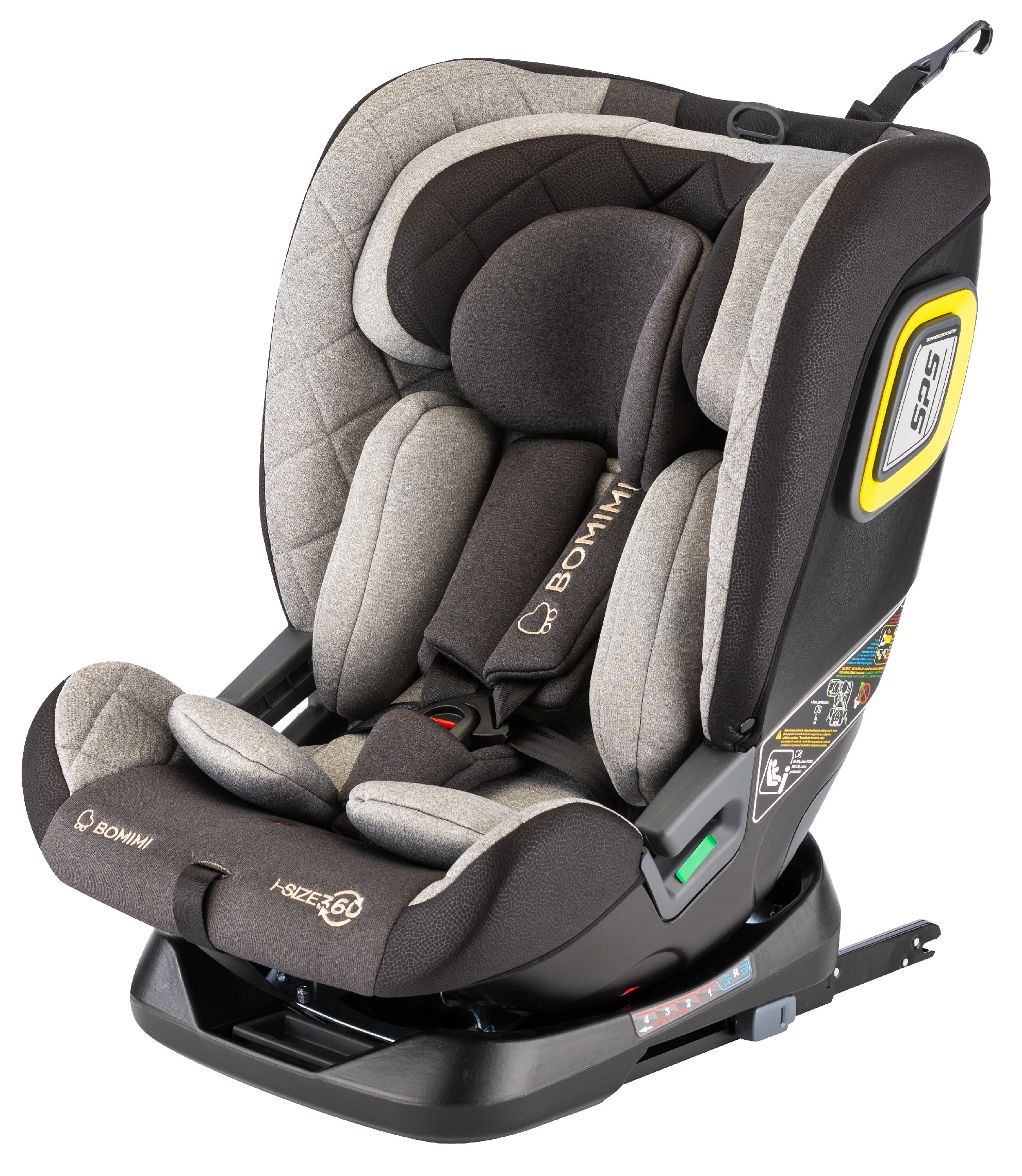 Levně Bomimi IDEAfix I-SIZE 360° 40-150 autosedačka, metalic melange