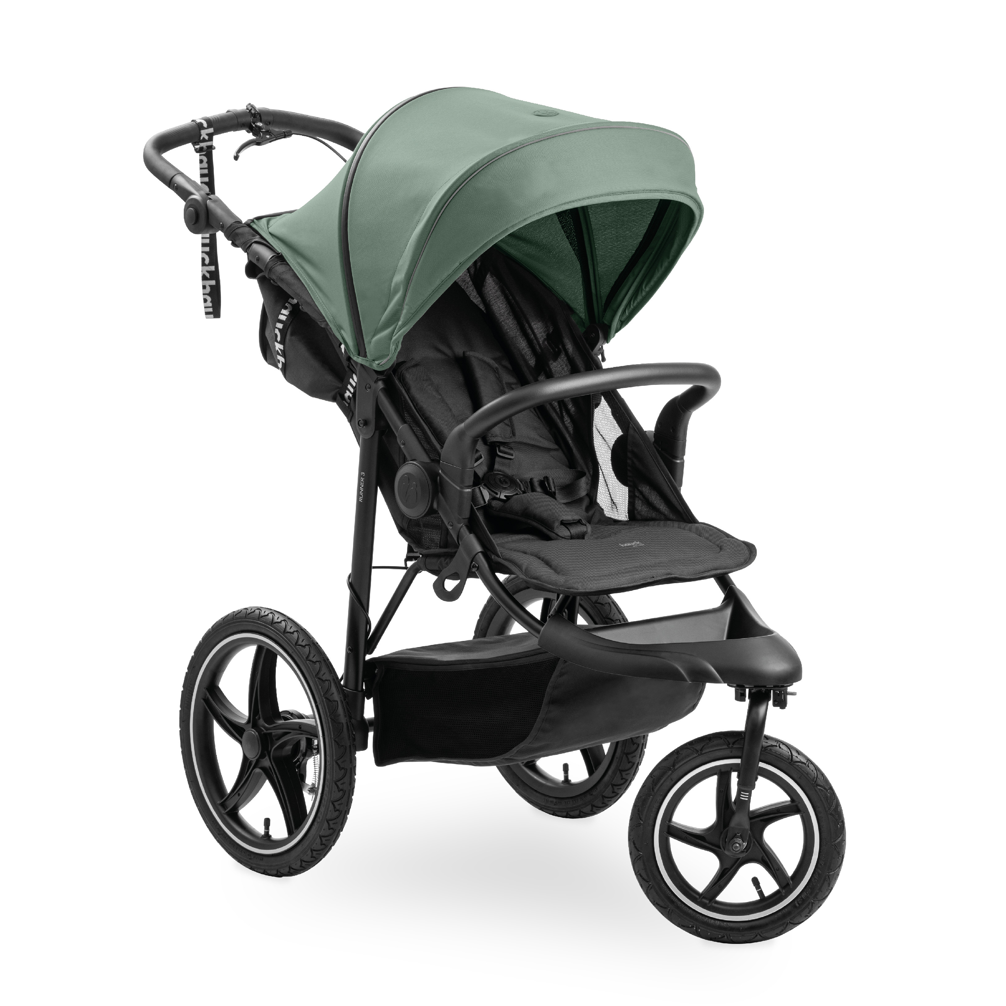 Levně Hauck Sporťák Runner 3 s ruční brzdou Jungle Green
