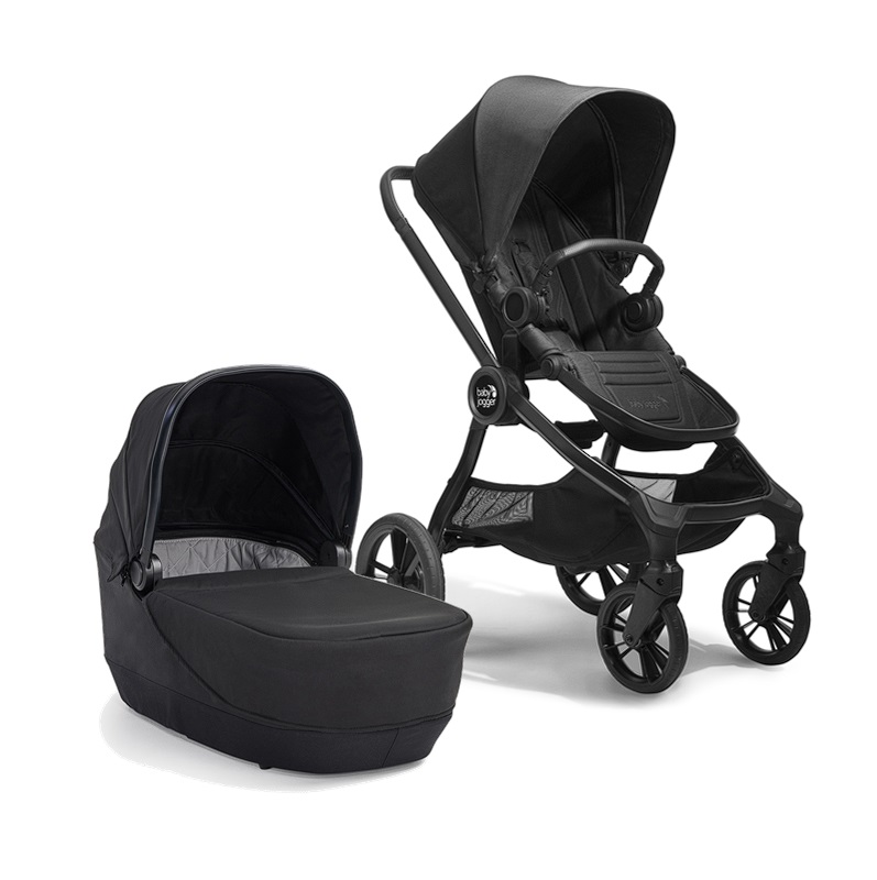 Baby Jogger BabyJogger CITY SIGHTS 4WM AKČNÍ set 2v1 (kočárek+korba) vč. madla RICH BLACK