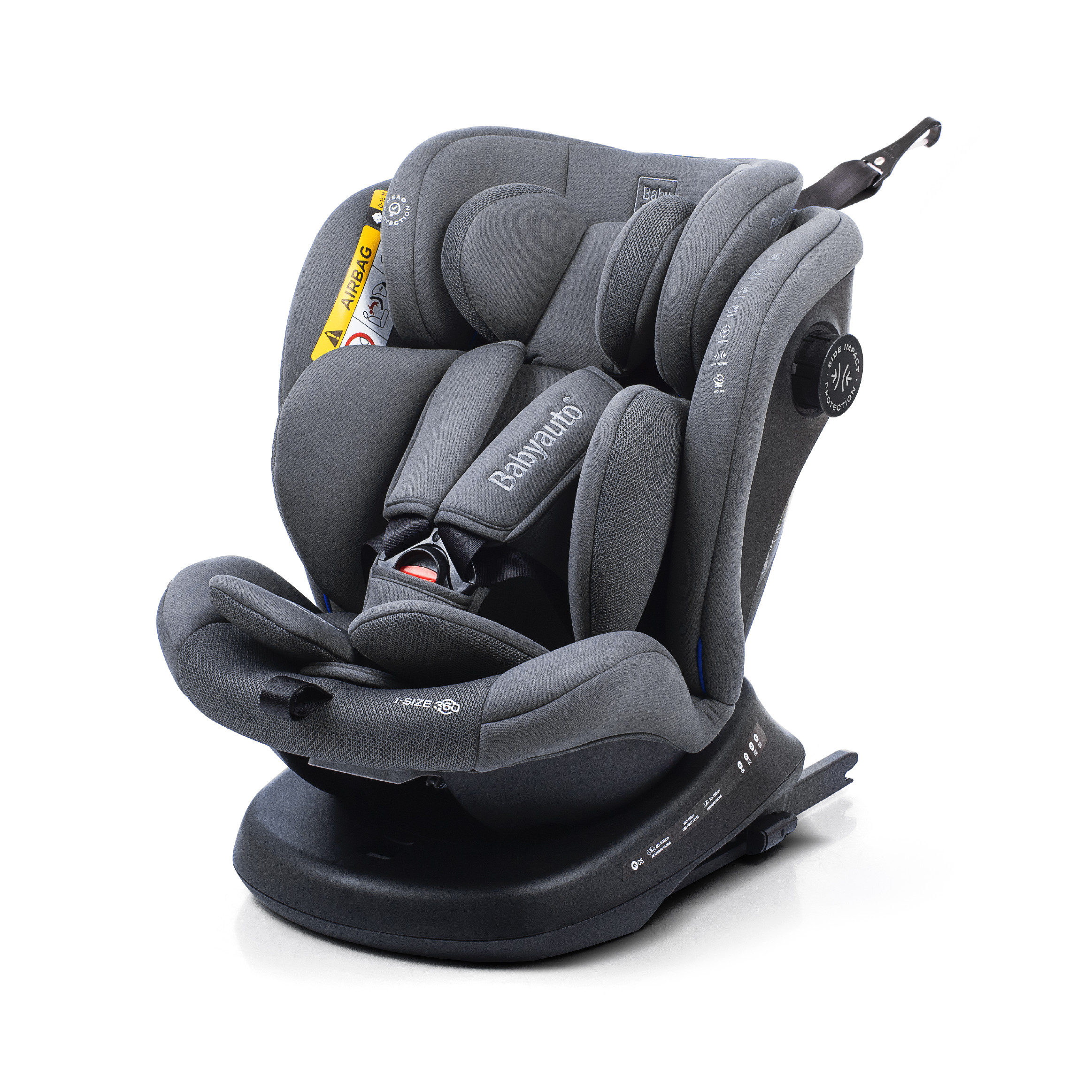 Levně BabyAuto VALORA i-Fix i-Size 360° 40-150 autosedačka, PHANTOM GREY