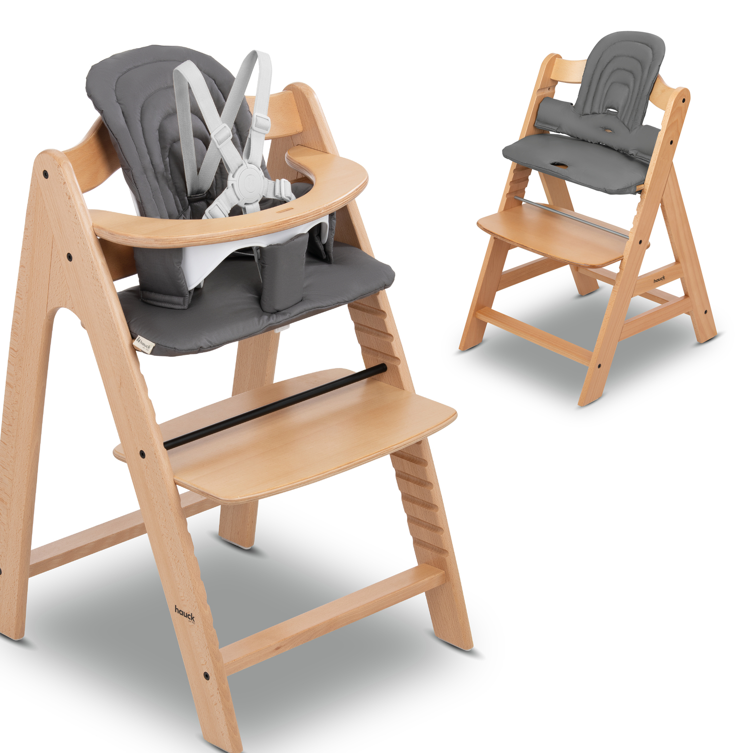 Levně Hauck Polstrování na sedátko a dřevěné židličky Alpha+,Beta+,Arketa Dark Grey