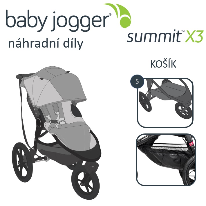 Levně Baby Jogger BabyJogger KOŠÍK SUMMIT X3