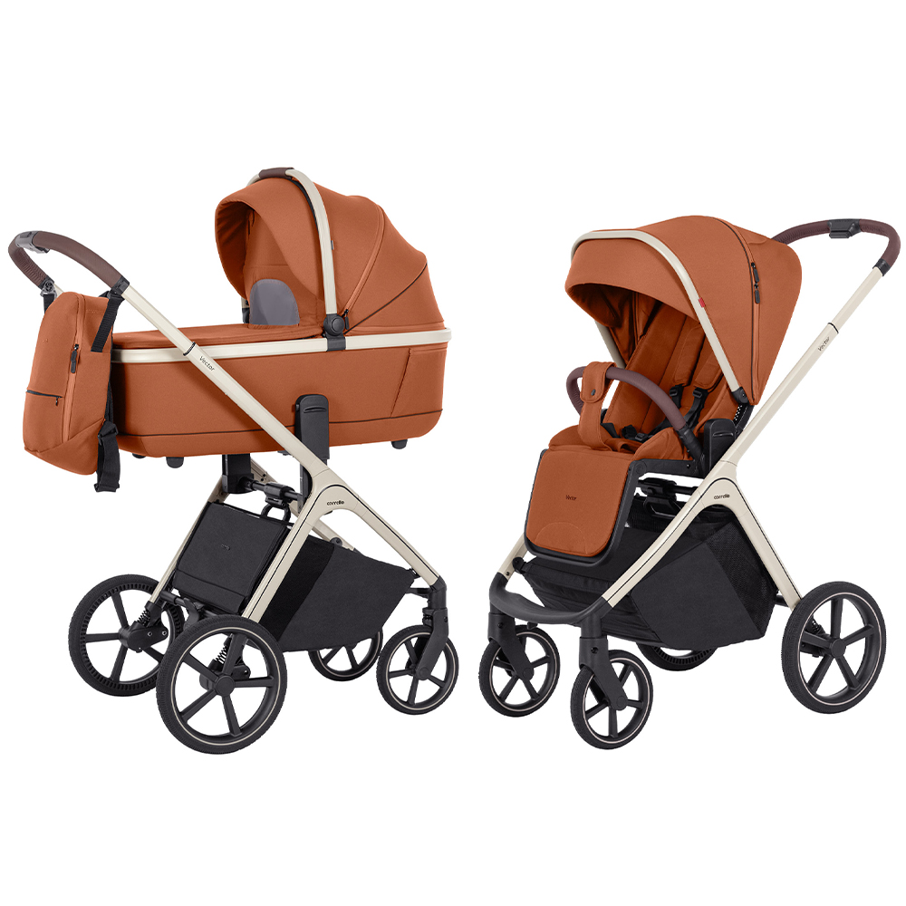 Levně Dětský kočárek 2w1 CARRELLO Vector CRL-6550 Coral Orange